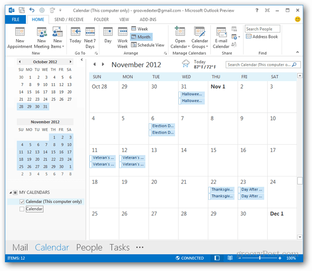 How to Add National Holidays to the Outlook Calendar