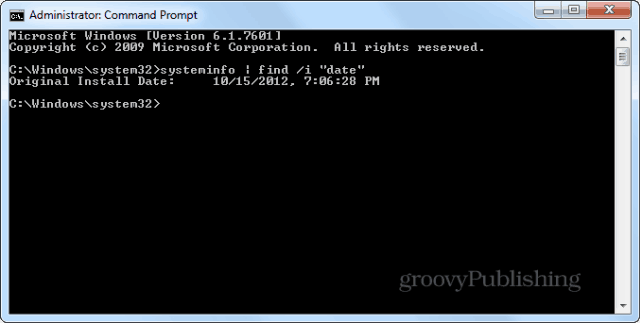 how to install windows from command prompt