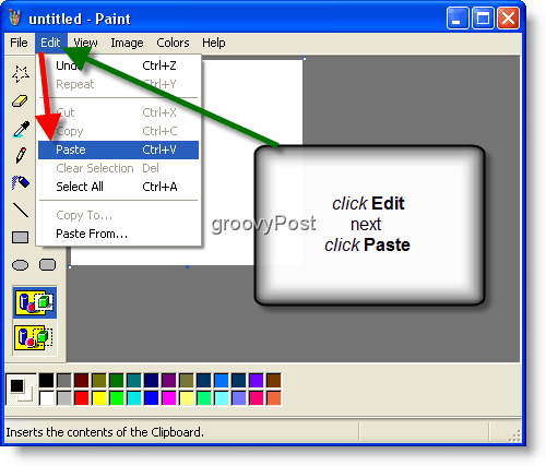 hur man accepterar ögonblicksbild i Windows xp