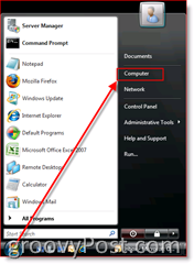 Open the Computer Area in Windows Explorer - Windows 7, Vista and Windows Server 2008