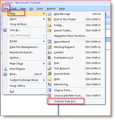 How-To Create .PST files using Outook 2007 or Outlook 2003 :: groovyPost.com