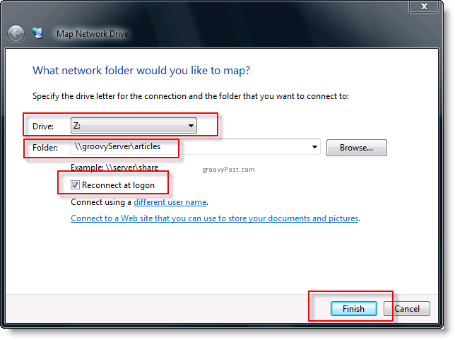 How To Map A Network Drive Using Windows 7 Vista Or Windows Server 2008