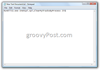 Create a Batch File to Delete IE7 Browser History and Temp Files