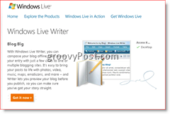 Windows Live Writer 2008 Download Page