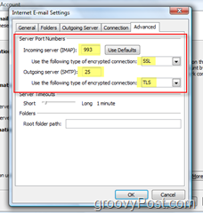 Configure Outlook 2007 for a GMAIL IMAP Account