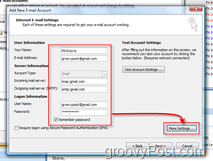 Configure Outlook 2007 for a GMAIL IMAP Account