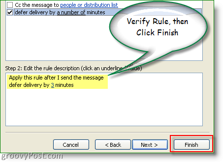 How-To Defer Delivery of Sent Items / Email