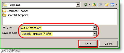 How-To Create an Out of Office Template Save oft file