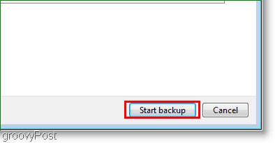 Windows 7 : Create a system image start backup