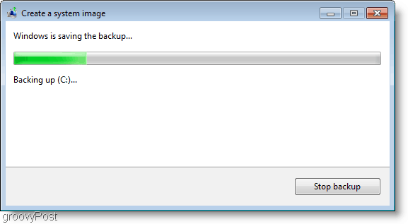 Windows 7 : Create a system image