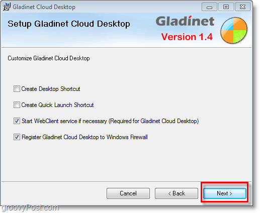 installing gladinet