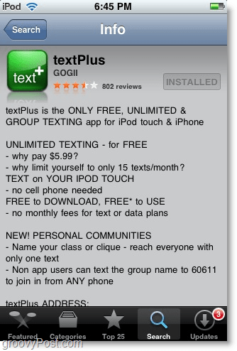 install the textPlus app