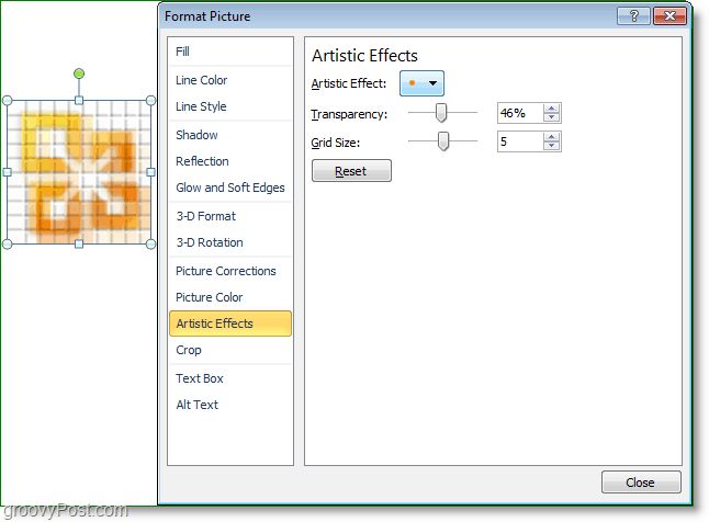 customize your visual effects in word 2010