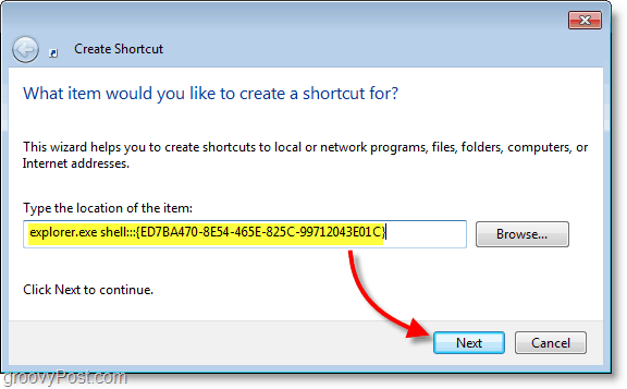 Windows 7 screenshot -name the shortcut this crazy extension name