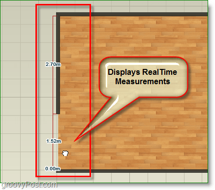 project dragonfly screenshot - display dimensions in real time