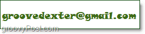 groovedexter's email address displayed as an image for example purposes