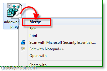 Windows 7 screenshot - merge the registry key fix
