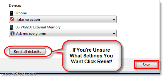 reset windows 7 autoplay features to default