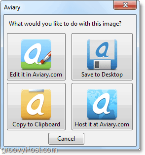 save aviary talon screenshots to the cloud or clipboard or wherever you want