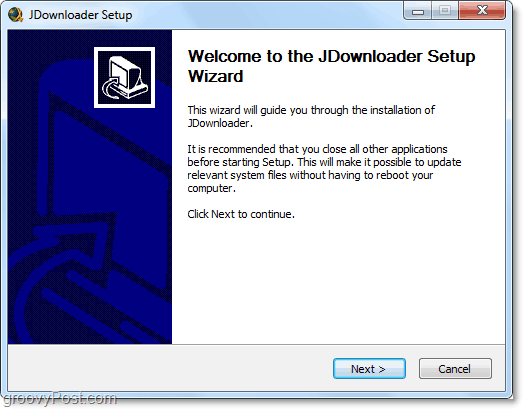 Jdownloader setup wizard