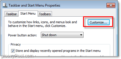 customize windows 7 start menu