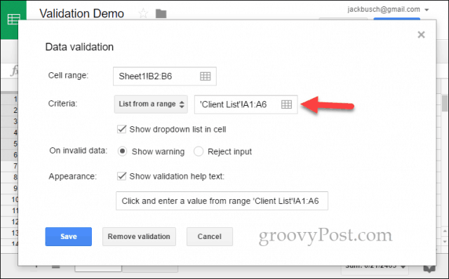 How To Add Google Docs In cell Dropdown and Validation in Spreadsheets - 91