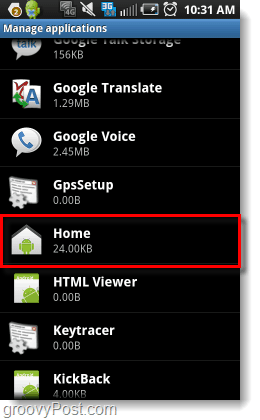 Manage home ui settings android