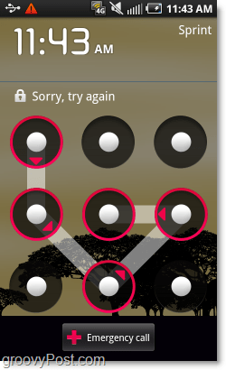 Annoying pattern lock on android phone
