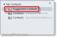Suggested Contacts In Outlook 2010