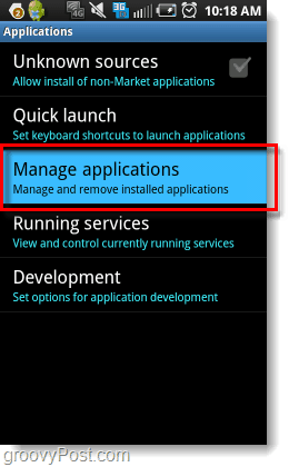 Manage Android Applications