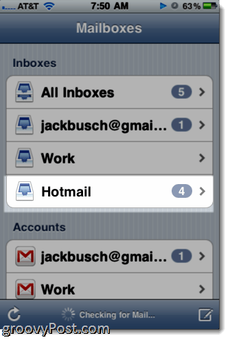 Adding Hotmail Exchange ActiveSync to iPhone