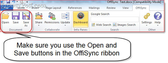 OffiSync: Sync Google Docs with Office 2010