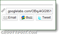 googlelabs url share button