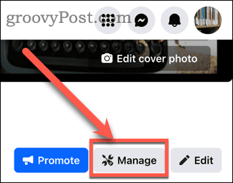 Click Manage