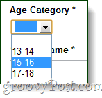 google fair age groups