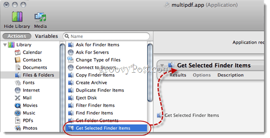 Combine PDFs using Automator using Mac OS X
