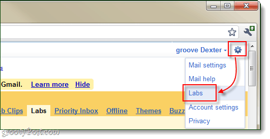 gmail settings labs