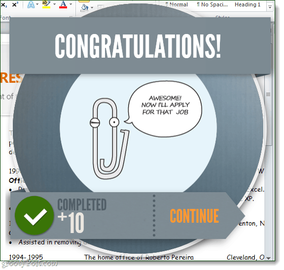 scoring some mad clippy points
