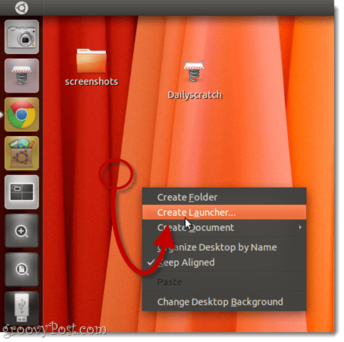 create launchers in Ubuntu