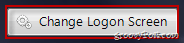 change logon screen