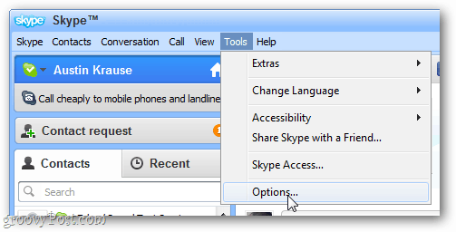 skype options
