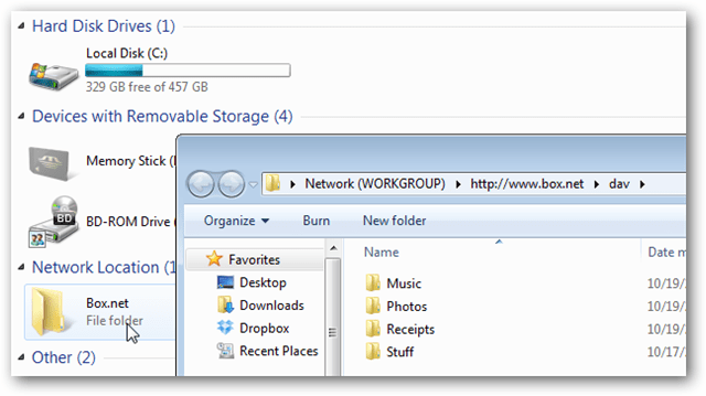 box.net mapped as a network drive in windows