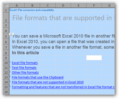 select the cells from microsoft excel that you want to be removed