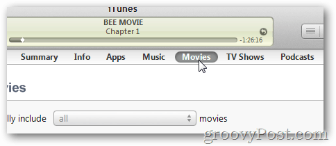click movies button in itunes