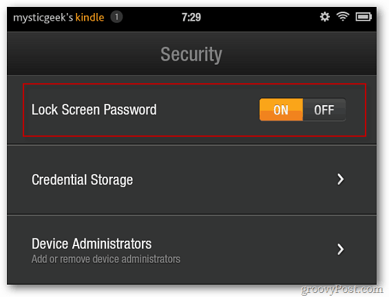 lock Screen PW
