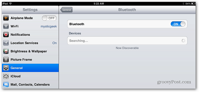 enable Bluetooth