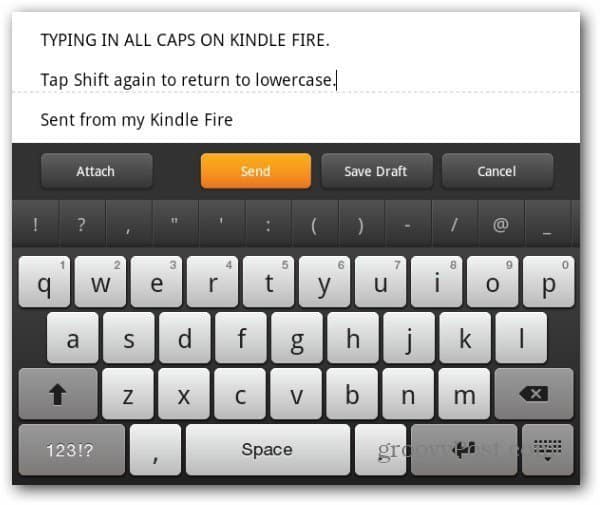 Lowercase Kindle Fire