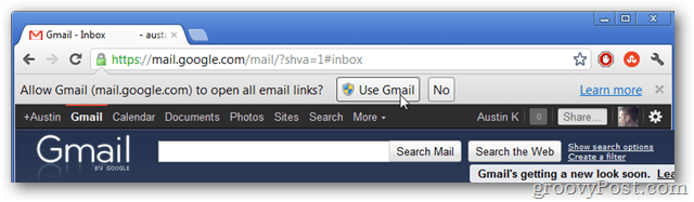 use gmail as your default email link handler