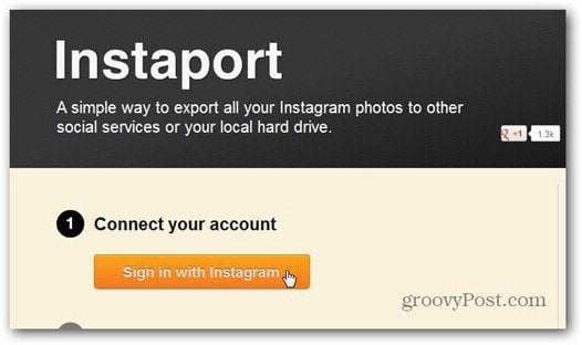 instaport sign in