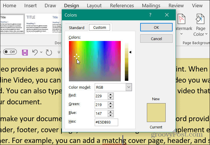 How to Add Background Color To Any Word Document